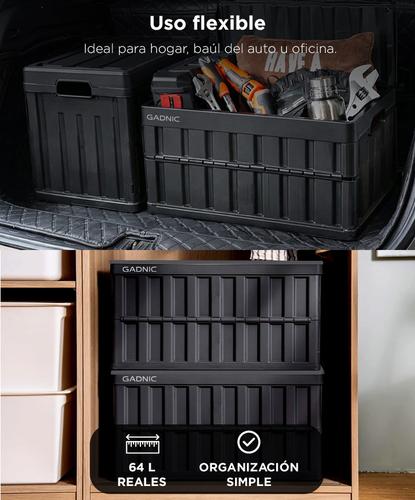 Caja de Almacenamiento Gadnic Plegable 64 Litros con Tapa  - 2