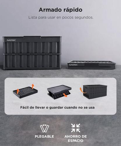 Caja de Almacenamiento Gadnic Plegable 64 Litros con Tapa  - 3