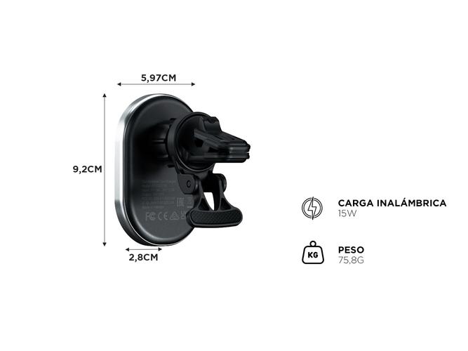 Cargador Inalámbrico Satechi Qi2 Para Auto Soporte Magnético De Teléfono - 4