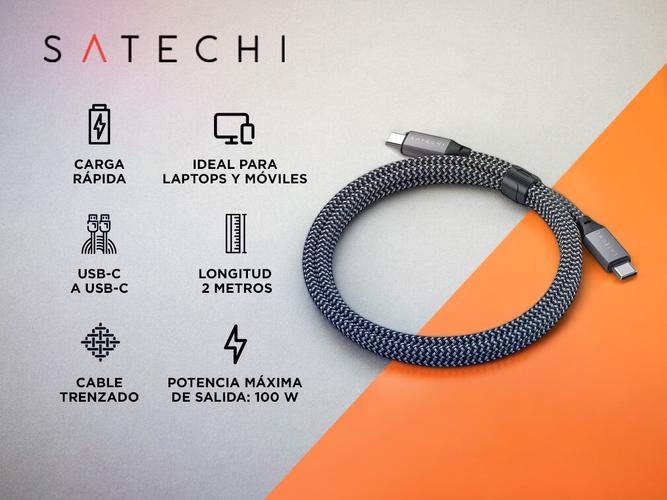 Cable de Carga Satechi USB-C a USB-C de 100W Cargador  - 1