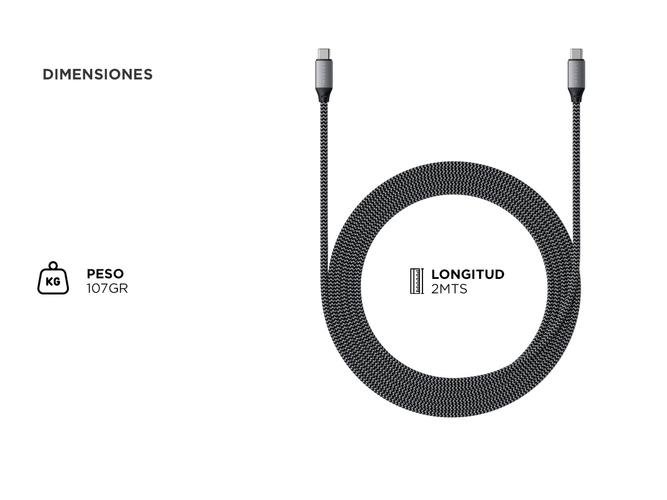 Cable de Carga Satechi USB-C a USB-C de 100W Cargador  - 3