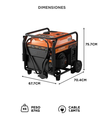 Generador Inversor Multifuncional DJI D14000iEP Baterías - 3