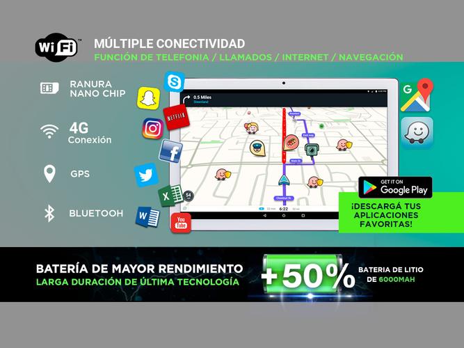 Tablet Gadnic Kalix Phone Gamer 4G LTE Octacore 32gb 3gb 10