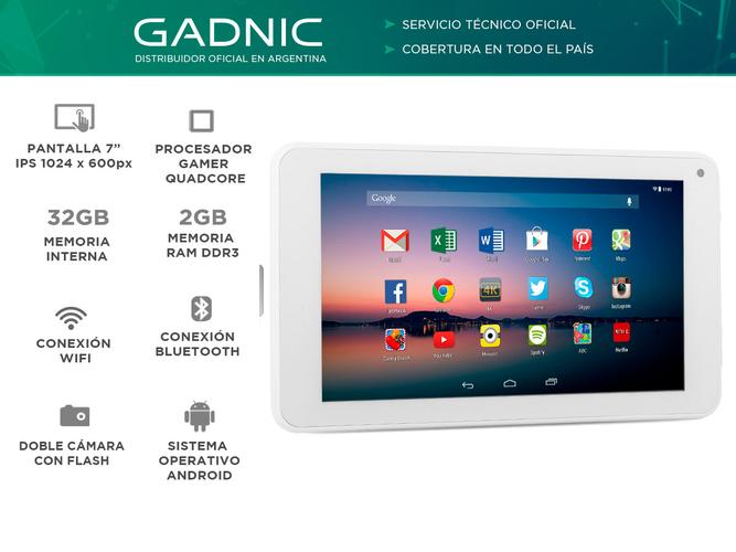 Tablet Gadnic Vindel Gamer Wifi 16gb 2gb 7 - 1