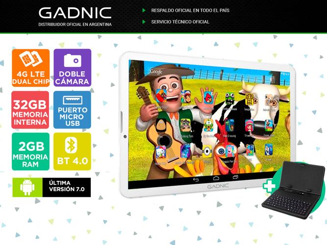 Tablet Gadnic Phone Kids 7 TAB0038B + Funda Teclado - 1