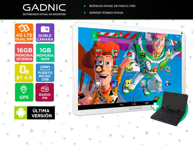 Tablet Gadnic Corvus Kids 4G LTE Quadcore 16gb 1gb 7