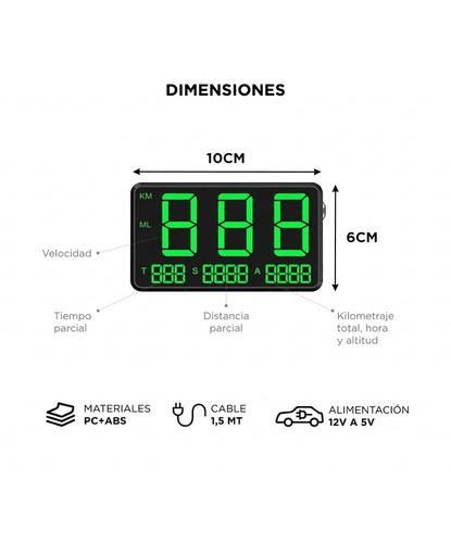 Velocimetro Auto Gadnic Digital Gps Reloj Tablero - 5