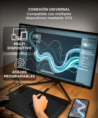Tableta Gráfica Gadnic TBG123 10 x 6 Con 8192 Niveles De Presión Y 22 Accesos Directos - 4