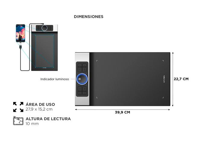Tableta Gráfica XP-PEN Deco Pro_M con Bolígrafo - 4