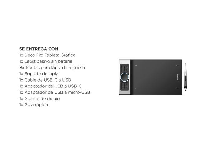 Tableta Gráfica XP-PEN Deco Pro_M con Bolígrafo - 5