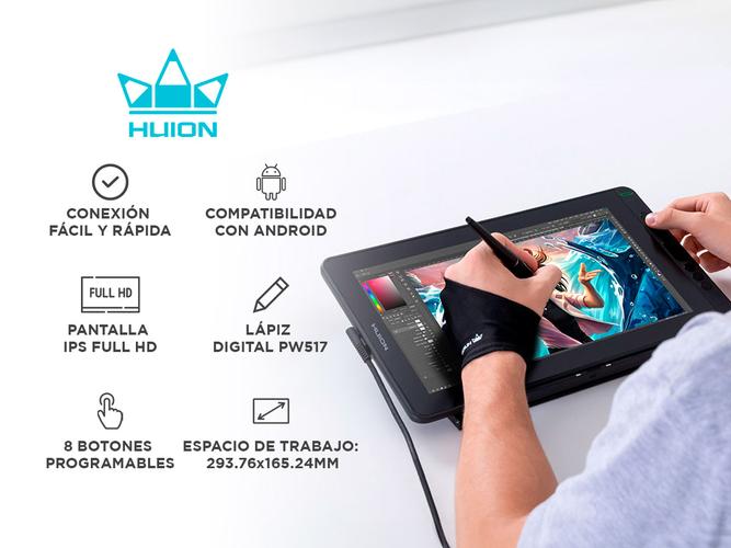 Tableta Gráfica Huion Pantalla IPS Full HD - 1