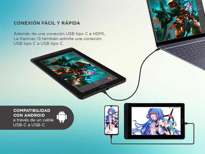 Tableta Gráfica Huion Pantalla IPS Full HD - 2