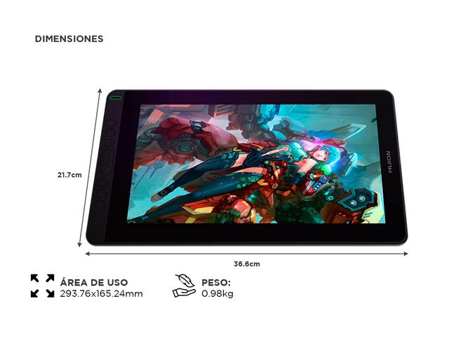Tableta Gráfica Huion Pantalla IPS Full HD - 4