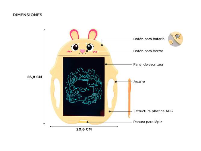 Pizarra Mágica Gadnic Tableta Escritura Digital  Plantilla  - 5