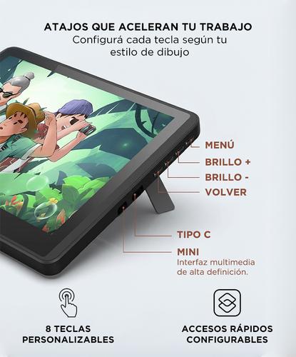 Tableta Gráfica Digitalizadora Gadnic con Pantalla 116 IPS Uso Profesional Guante de Dibujo y Soporte Incluido - 4
