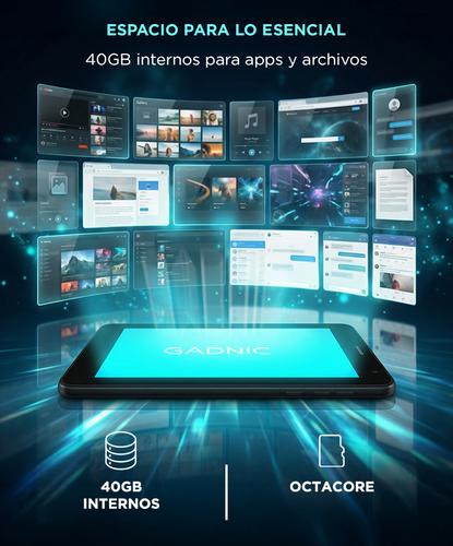 Tablet Digital Gadnic RAM 4GB Almacenamiento 40GB Android Octacore 7 pulgadas - 4