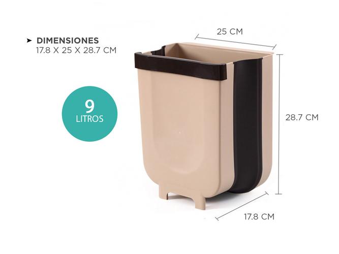 Cesto de Basura Plegable Portátil Gadnic - 5