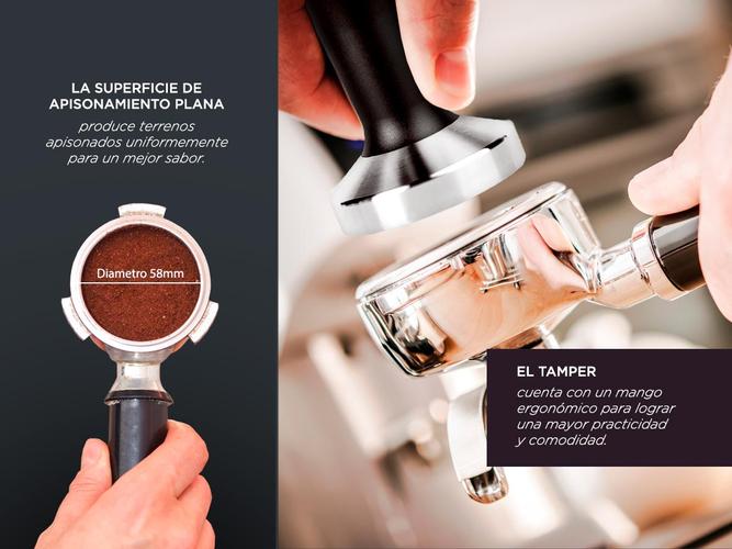 Tamper de Acero Inoxidable Gadnic 58 mm - 2