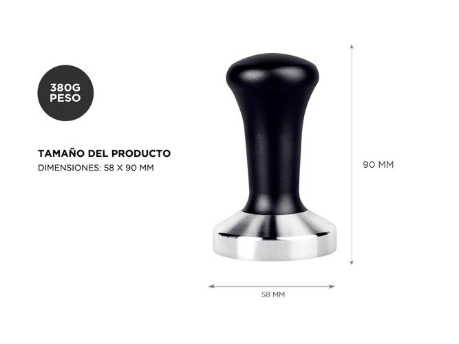 Tamper de Acero Inoxidable Gadnic 58 mm - 3