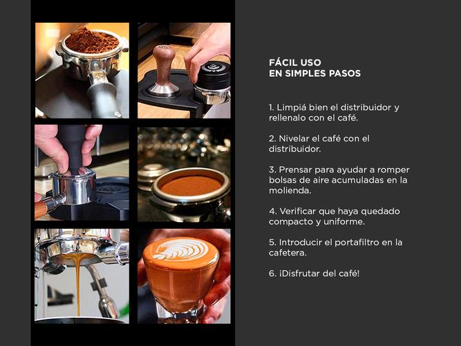 Tamper Distribuidor De Café Cuk TMP2 Acero Inoxidable - 4