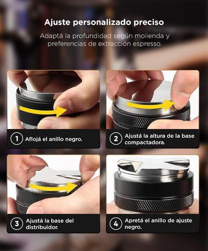 Tamper Distribuidor De Café Cuk TPER02 Acero Inoxidable - 3
