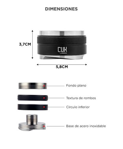 Tamper Distribuidor De Café Cuk TPER02 Acero Inoxidable - 5