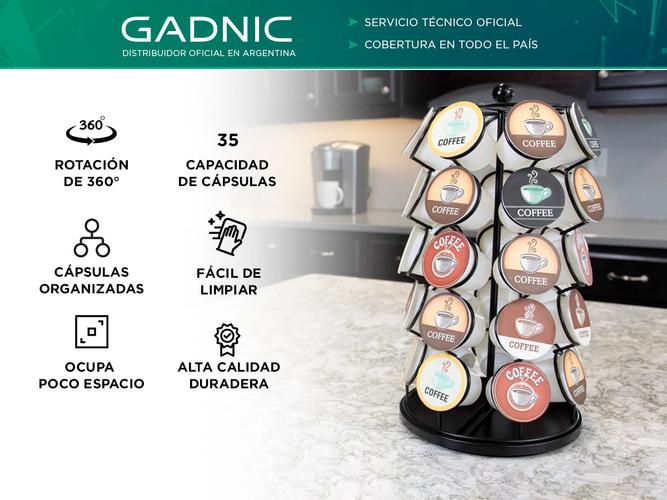 Porta Cápsulas de cafe gadnic Sort2 giratorio para 35 capsulas  - 1