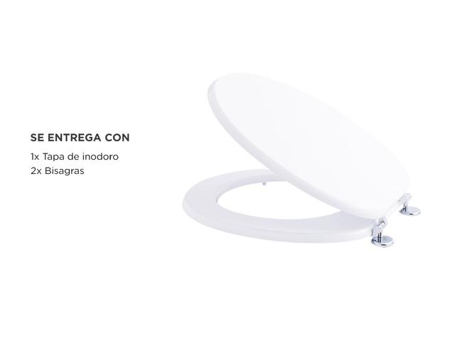 Tapa Asiento Inodoro Gadnic con Bisagras Metalicas - 4