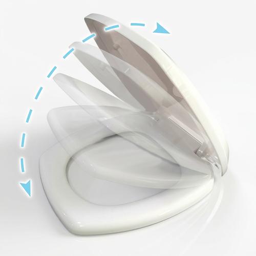 Tapa de Inodoro Rieti By Gadnic Asiento Soft Close Antigolpes Universal - 0