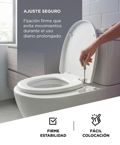 Tapa de Inodoro Rieti By Gadnic Asiento Soft Close Antigolpes Universal - 2