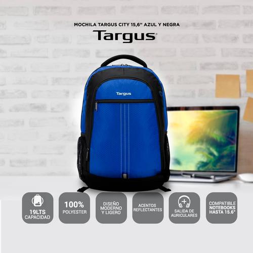 Mochila Targus City 15,6” TSB89002DI Azul/Negro - 1
