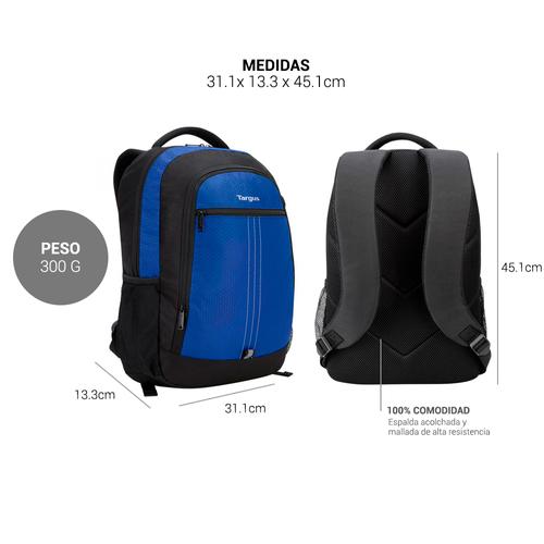 Mochila Targus City 15,6” TSB89002DI Azul/Negro - 5