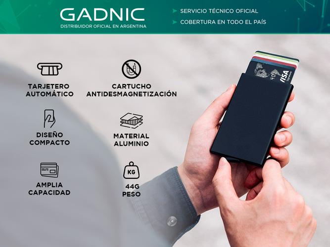Tarjetero Antidesmagnetización Gadnic Diseño Compacto  - 1