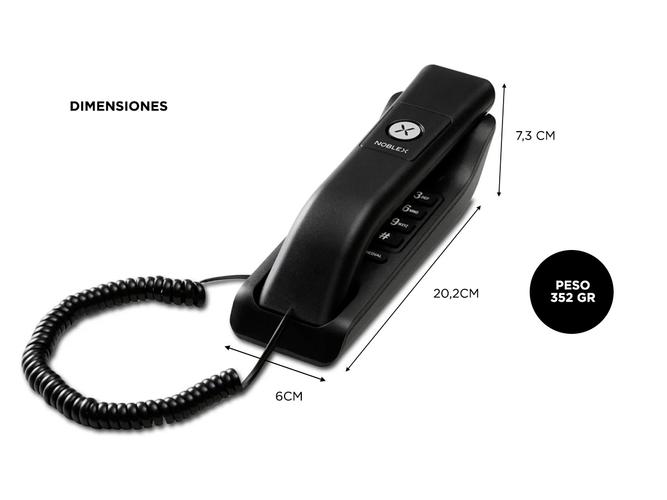Telefono de mesa o pared Noblex Con cable NCT200PI - 3