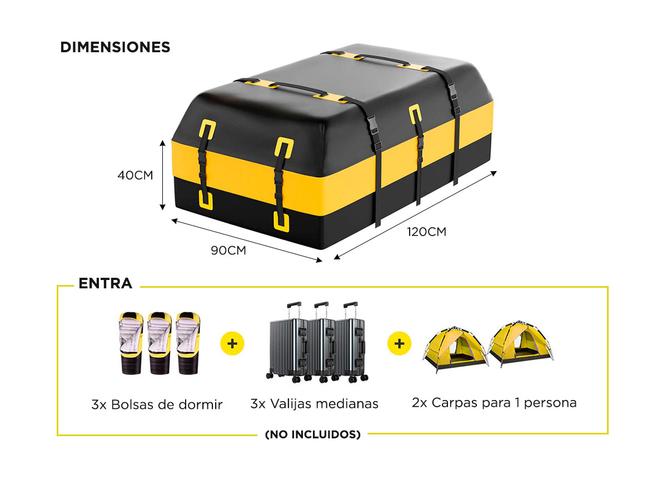 Bolso Porta Equipaje Auto Gadnic Impermeable - 4