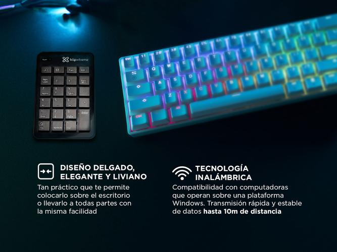 Teclado Numérico KlipXtreme Zypher Inalámbrico KNP-110 - 3