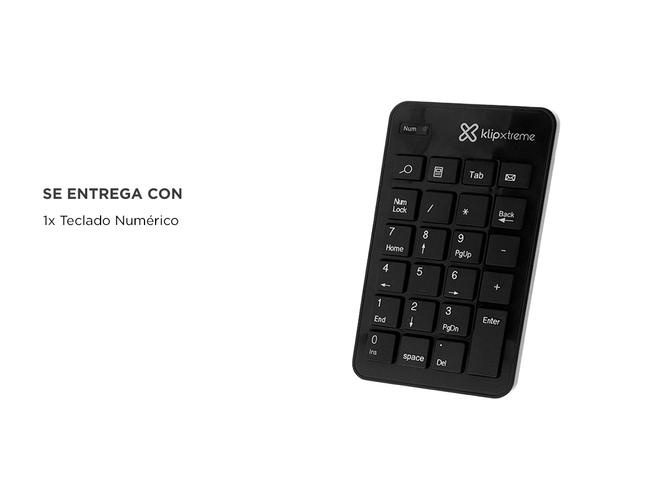 Teclado Numérico KlipXtreme Zypher Inalámbrico KNP-110 - 5