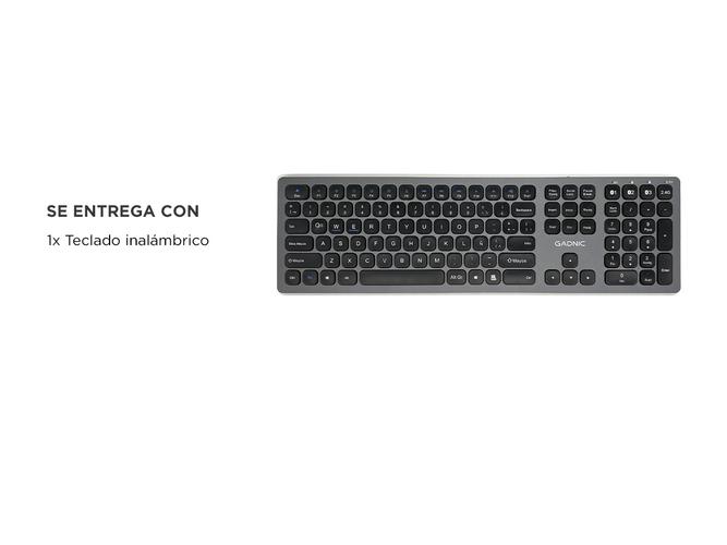 Teclado Inalámbrico Gadnic Universal Recargable - 5