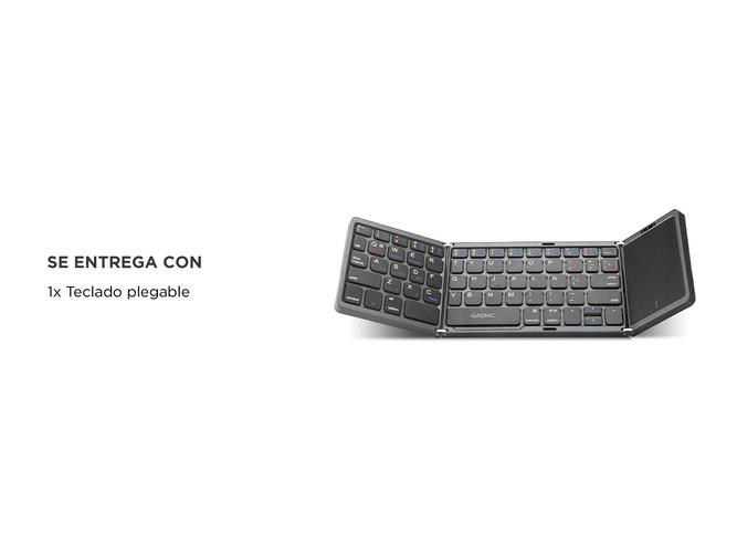 Teclado Inalámbrico Gadnic Plegable con Touchpad Compatibilidad Universal - 5