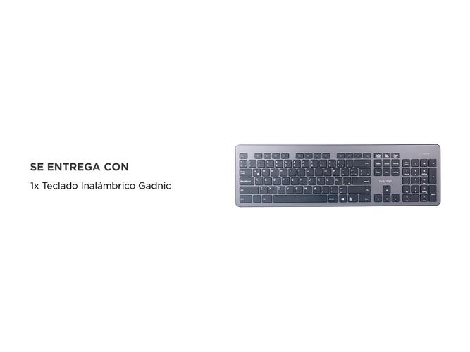 Teclado Inalámbrico Gadnic Bluetooth  USB 24G 104 Teclas Compatible con Windows iOS Android - 6