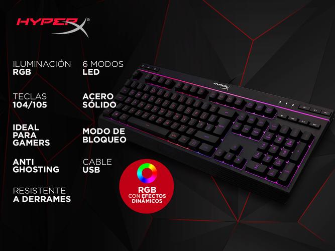 Teclado Gamer HyperX Alloy Core RGB - 1