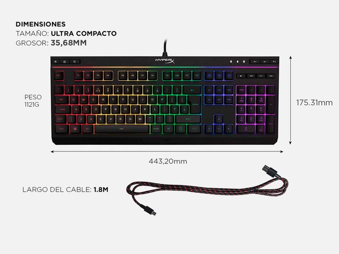 Teclado Gamer HyperX Alloy Core RGB - 5