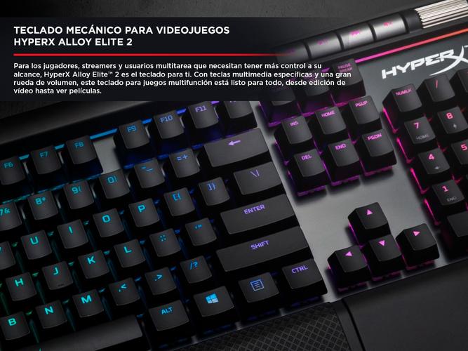 Teclado Gamer Hyperx Alloy Elite 2 Rgb Teclas Multimedia - 1