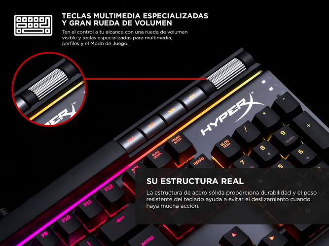 Teclado Gamer Hyperx Alloy Elite 2 Rgb Teclas Multimedia - 2