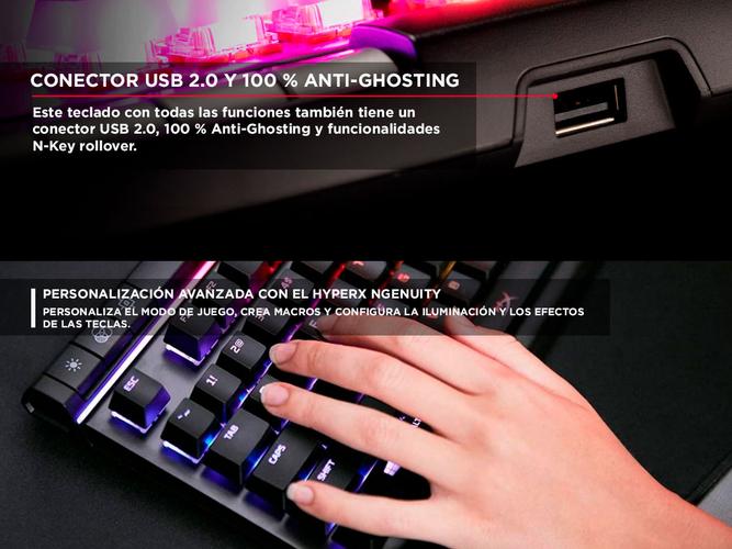 Teclado Gamer Hyperx Alloy Elite 2 Rgb Teclas Multimedia - 4