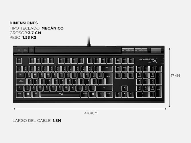 Teclado Gamer Hyperx Alloy Elite 2 Rgb Teclas Multimedia - 5