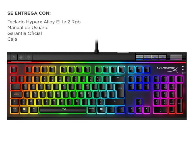 Teclado Gamer Hyperx Alloy Elite 2 Rgb Teclas Multimedia - 6