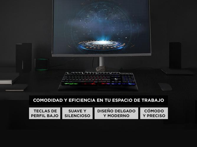 Teclado Gamer X-Tech Armiger USB Español RGB - 2