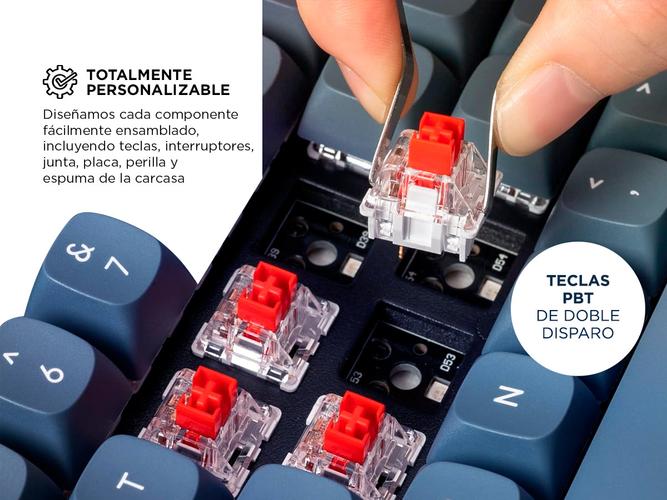 Teclado Mecánico Keychron V1 MAX Inalámbrico 75% Switch Rojo Retroiluminado RGB - 2