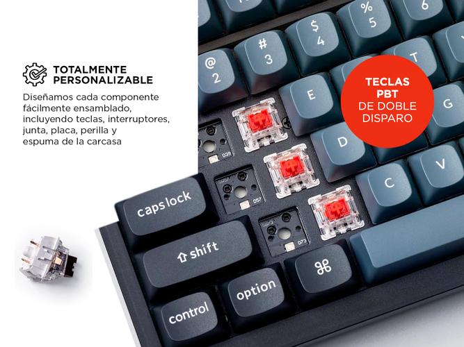 Teclado Mecánico Keychron V5 MAX Inalámbrico 96% Switch Rojo Retroiluminado RGB - 2